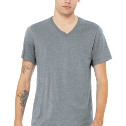 Unisex Heather CVC V Neck Tee Thumbnail