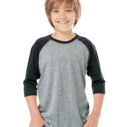 Youth Baseball Fine Jersey Three-Quarter Sleeve Tee Thumbnail