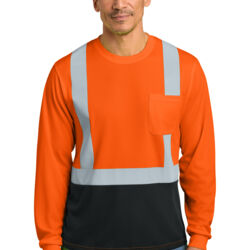 Ansi 107 Class 2 Long Sleeve Mesh Blocked Tee Thumbnail
