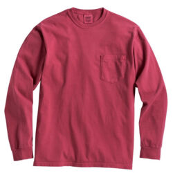 Unisex Garment-Dyed Heavyweight Long Sleeve Pocket T-Shirt Thumbnail