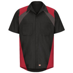Men's Tri-Color Short Sleeve Shop Shirt Thumbnail