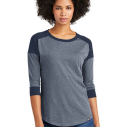 Ladies Heritage Blend 3/4 Sleeve Baseball Raglan Tee Thumbnail