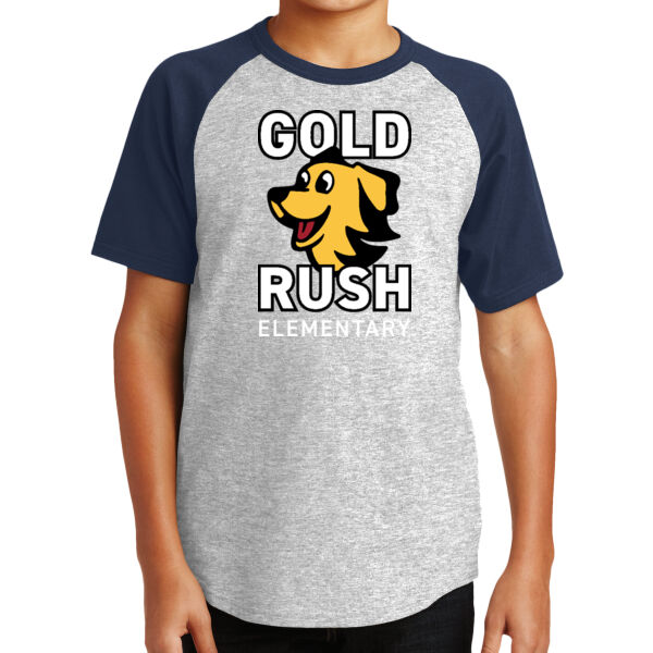 Gold Rush - Youth Short Sleeve Colorblock Raglan Jersey Thumbnail