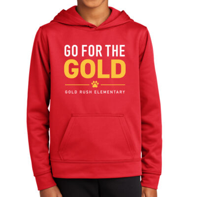 Gold Rush - Youth Performance Fleece Pullover Hooded Sweatshirt Thumbnail