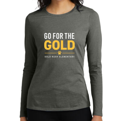 Gold Rush - Women's Perfect Blend ® CVC Long Sleeve Tee Thumbnail