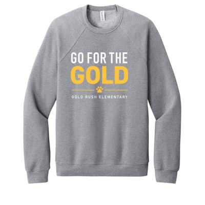 Gold Rush - Unisex Sponge Fleece Raglan Sweatshirt Thumbnail