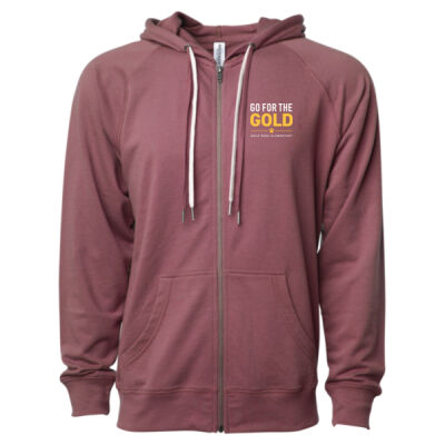 Gold Rush - Icon Lightweight Loopback Terry Full-Zip Hooded Sweatshirt Thumbnail