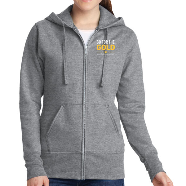 Gold Rush - Ladies Core Fleece Full Zip Hooded Sweatshirt Thumbnail