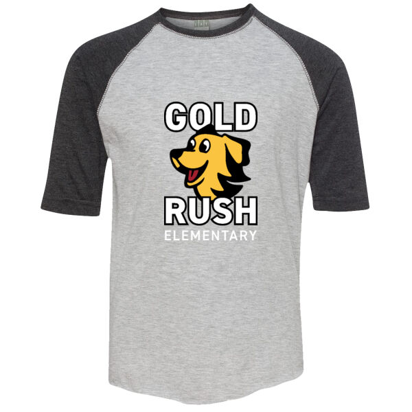 Gold Rush - Youth Baseball Fine Jersey Three-Quarter Sleeve Tee Thumbnail